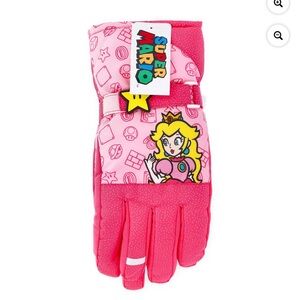 Super Mario Pink Gloves  Girls Size Small/Medium
